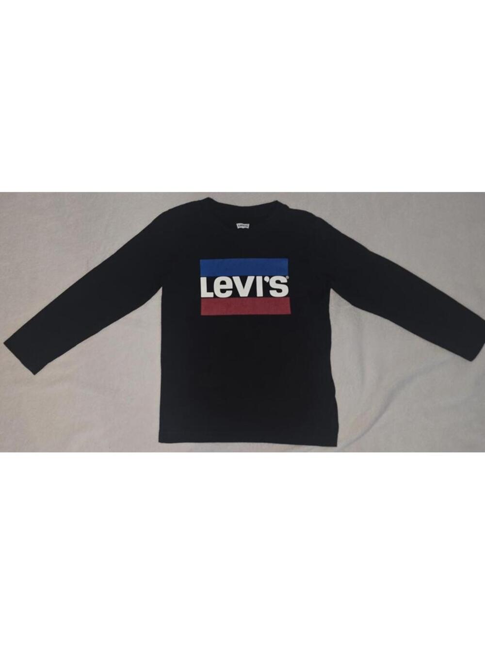 Levi's Black Long Sleeve Shirt for Kids Size 5/6